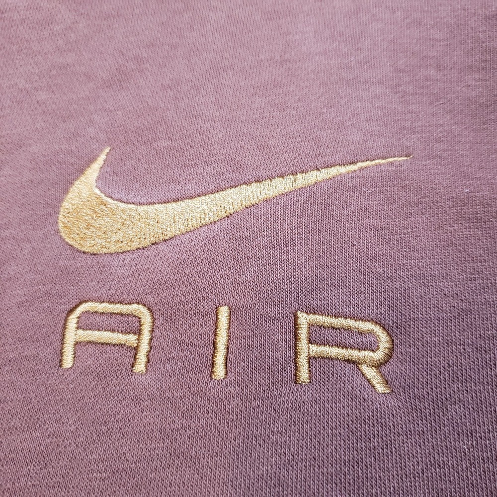 Nike Sweatsuit Women XL Brown Cropped Oversize Hoodie Sweatshirt Jogger Set READ - Picture 3 of 16